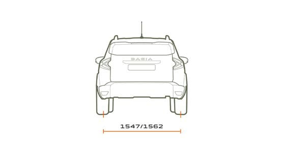 Mått och kupeutrymme Dacia duster